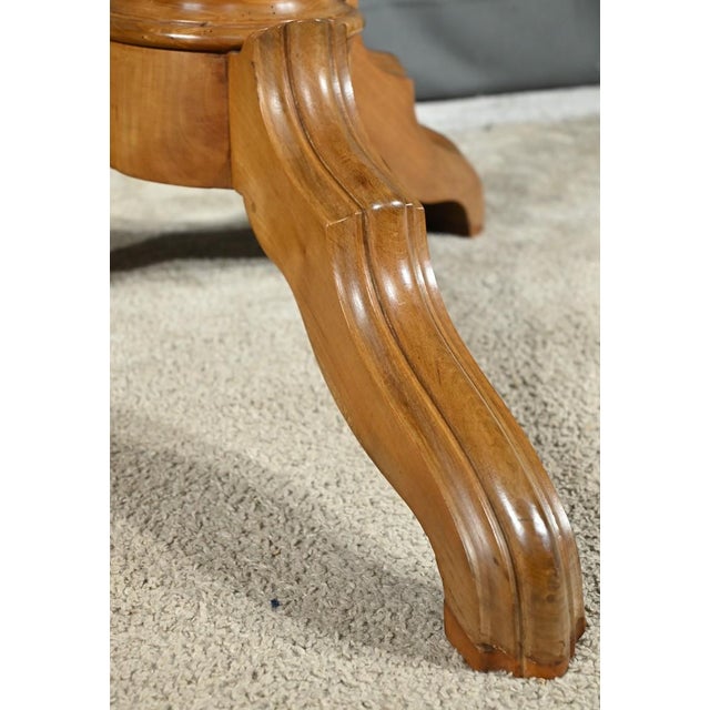 Cherry Wood Pedestal Table For Sale - Image 10 of 18