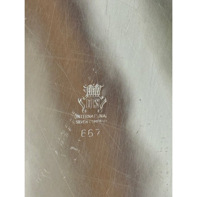 Late 20th Century Vintage Large Silverplate Serving Tray For Sale - Image 5 of 5