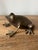 Brass Vintage Mid-Century Large Brass Frog Figurine For Sale - Image 8 of 9