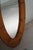 Large Oval Wall Mirror in Pine attributed to Glasmäster Markaryd, Sweden, 1960s For Sale - Image 3 of 15