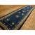 1900 - 1909 1900s Navy Classic Greek Key Antique Chinese Peking Hallway Runner Rug 4'x 18'4" For Sale - Image 5 of 6