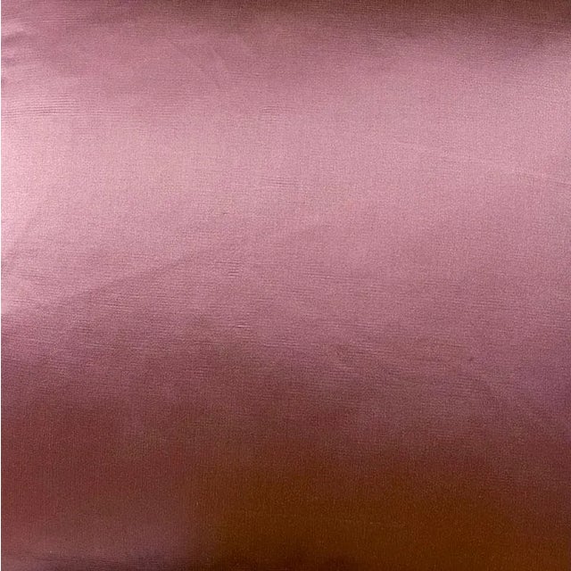 Contemporary American Pink Silk Contemporary Square Pillow by Arlene Angard For Sale - Image 3 of 5