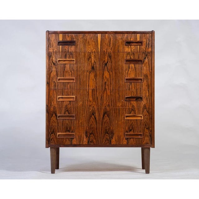 Brown Mid-Century Danish Rosewood Dresser from Westergaard Møbelfabrik, 1960s For Sale - Image 8 of 8