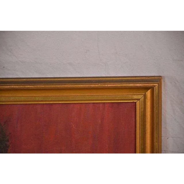 English 1960s Signed Large Framed Painting on Canvas of Still Life For Sale - Image 3 of 6