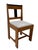 Art Deco Modernist Side Chair in Oak & Velvet from Jan Brunott, 1920s For Sale - Image 6 of 12
