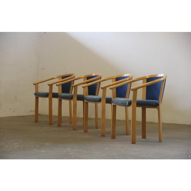 Beech Wood Dining Chairs by Rud Thygesen & Johnny Sørensen for Magnus Olesen, 1980, Set of 4 For Sale - Image 17 of 17