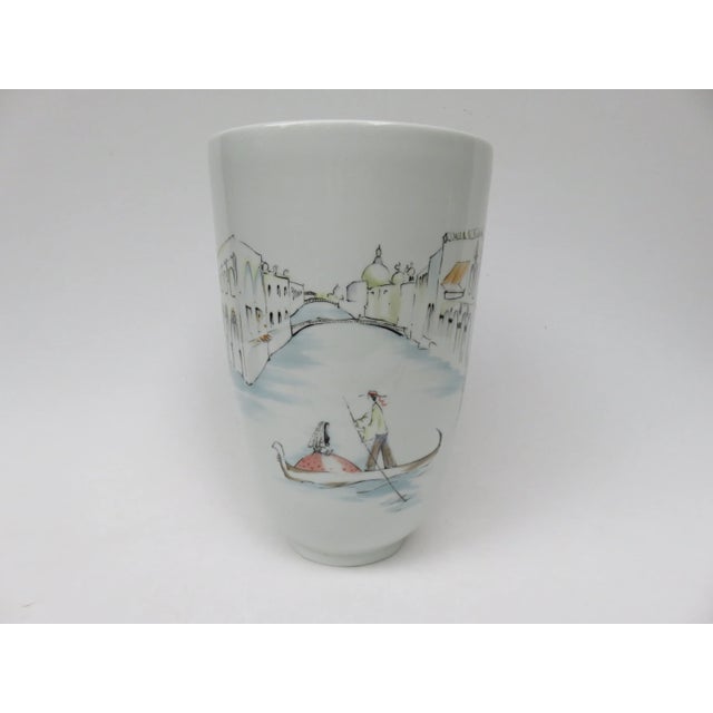 German Handpainted Vases from Hutschenreuther, 1950s, Set of 2 For Sale - Image 6 of 18