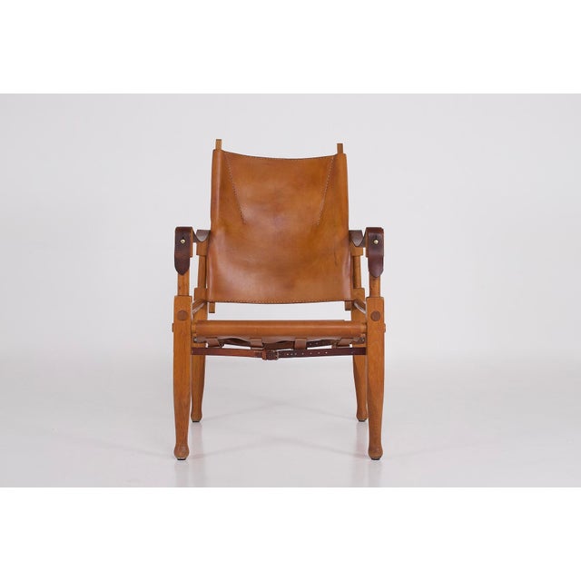 Safari Armchair in Cognac Leather from Wilhelm Kienzle, 1950s For Sale - Image 10 of 16