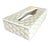 Chic and whimsical 1970s Italian ceramic tissue box cover! Featuring a quilted-inspired texture with raised tufting and...