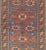 Antique Caucasian Shirvan Rug with Geometric Design in Brunt Orange and Blue. Keivan Woven Arts / rug M14-0905, country of...