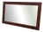 Large Mid-Century Modern Rosewood Mirror, Denmark, 1970s For Sale