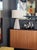 Almond 1960s Travertine Base Pyramid Shape Table Lamp - a Pair For Sale - Image 8 of 9
