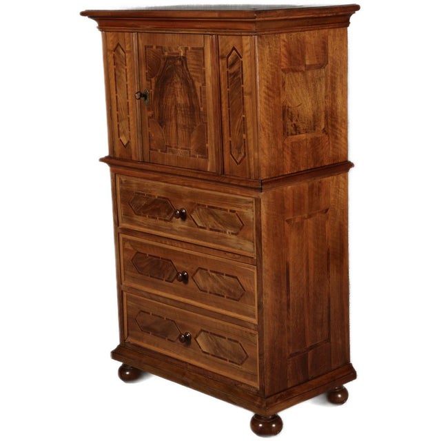 Baroque Antique Baroque Diaper Drawer Cabinet, Early 18th Century For Sale - Image 3 of 18