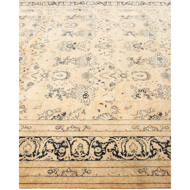 Solo Rugs Vintage Moroccan Hand Knotted Wool Area Rug, Beige - 8'1" X 10'2" For Sale - Image 4 of 9
