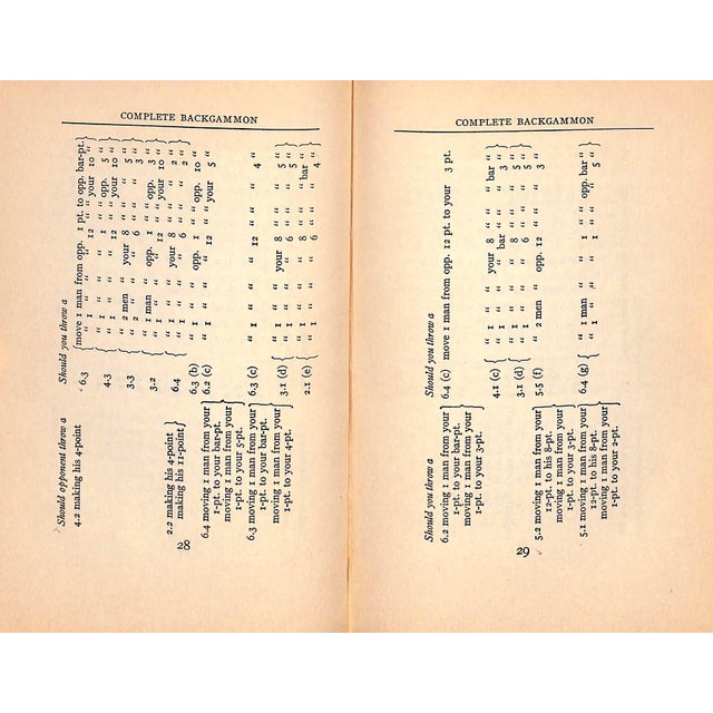 Paper "Complete Backgammon" 1931 Richard, Walter L. (Inscribed) For Sale - Image 7 of 8