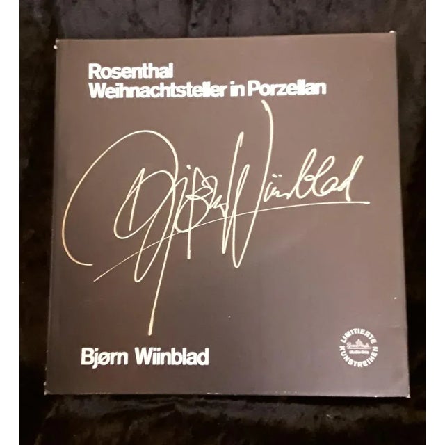 Christmas Wall Plate in Glass by Björn Wiinblad for Rosenthal, 1979, in Very Good conditions. Designed 1970 to 1979 This...