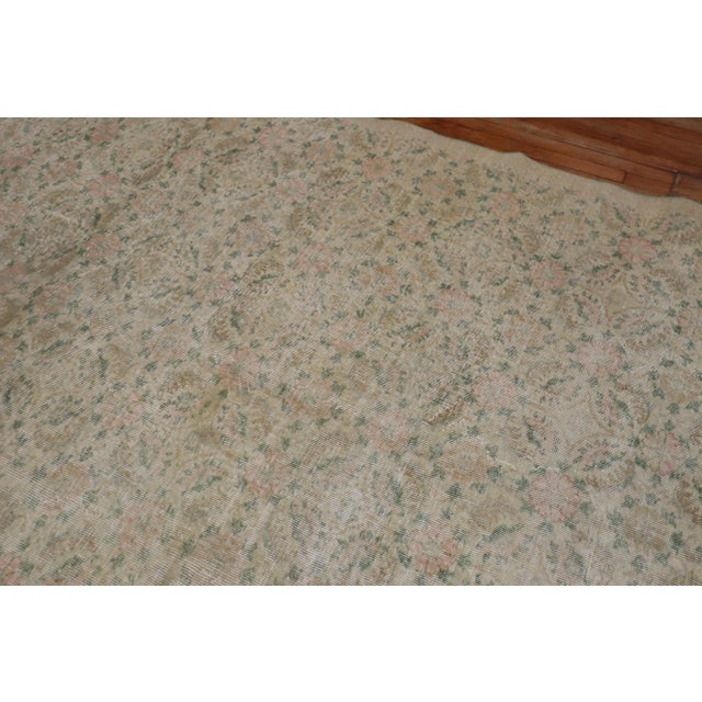 Mid 20th Century Vintage Turkish Worn Rug, 6'10'' X 10'4'' For Sale - Image 12 of 13