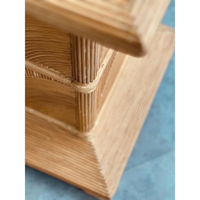 Vintage French Split Bamboo Pedestal, 1970s For Sale - Image 14 of 16