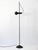 Rare, elegant and articulated mid-century modern floor lamp or reading light with adjustable height and rotating diffuser....