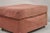 Textile Late 20th Century Vintage Thayer Coggin Modern Upholstered Mauve Color Ottoman on Wheels For Sale - Image 7 of 11