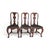 This elegant set of six 18th-century Rococo dining chairs from Lucca features beautifully carved frames with a painted...