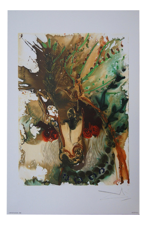 Salvador Dali, Horses, Bucephalus, Lithograph