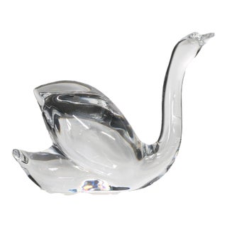 Baccarat Crystal Swan Figure For Sale