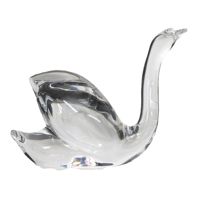 Baccarat Crystal Swan Figure For Sale