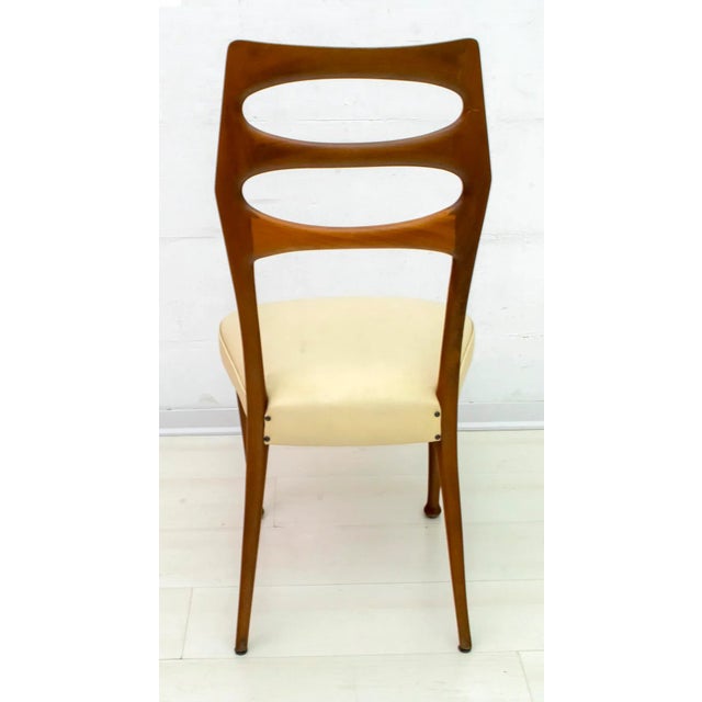 Mid-Century Modern Mahogany Dining Chairs by Vittorio Dassi, 1950s, Set of 6 For Sale - Image 9 of 11