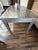 Industrial Vintage Industrial Metal Dining Table With Drawers For Sale - Image 3 of 11