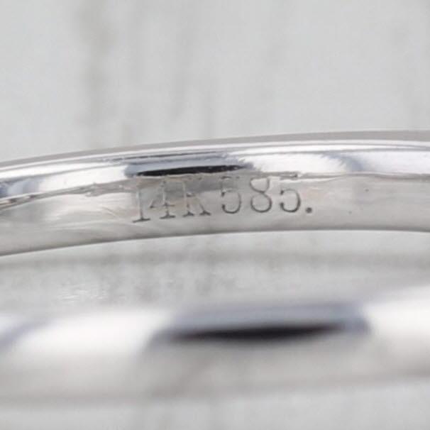0.32ctw Diamond Wedding Band 14k White Gold Size 7.5 Stackable Anniversary Ring For Sale In Greensboro - Image 6 of 9