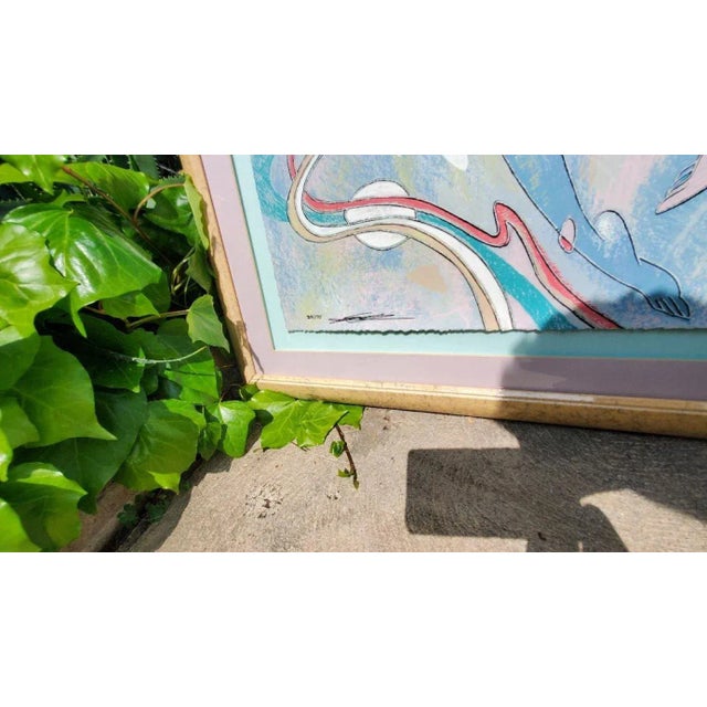 Yamin Young, Serigraph Signed "Quartet (Variation of the Gouache)" Framed and Numbered 29/175 For Sale In Los Angeles - Image 6 of 13