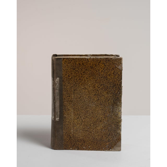 Early 20th Century France Chocolate Wood Book For Sale - Image 10 of 15