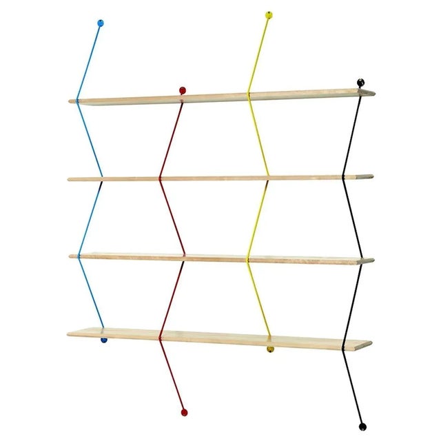 Contemporary Natural Birch Climb Shelving System by Bashko Trybek For Sale - Image 3 of 3