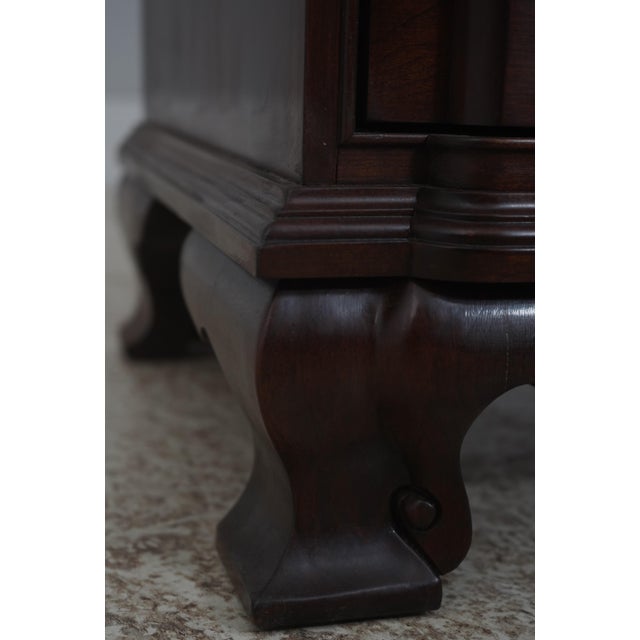 Brown Ethan Allen Cherry Block Front Bachelor's Chest For Sale - Image 8 of 18