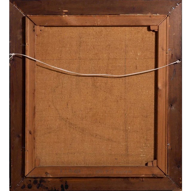 Antique Oil on Canvas by Knud Ove Hilkier, 1900s For Sale - Image 6 of 8