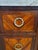 19th C French Louis XV Inlaid & Bronze Mounted Sienna Marble Top Commode Chest For Sale - Image 12 of 16