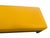 Mid-Century Modern Vintage Philippe Hurel Paris Yellow Leather Upholstered Luxury Bench Read Light Cosmetic Wear on Top See Pics 48x21.5x17in For Sale - Image 3 of 8
