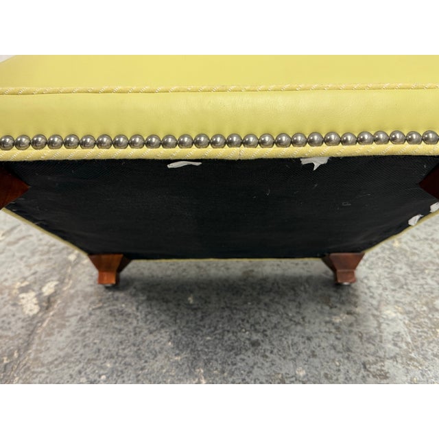 Lime Hickory Chair Serge Ottoman For Sale - Image 8 of 12
