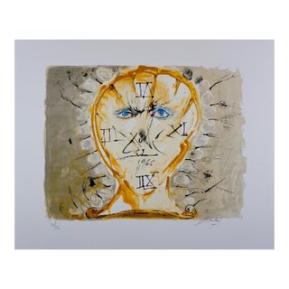 1960s Salvador Dali Self-Portrait Sundial For Sale