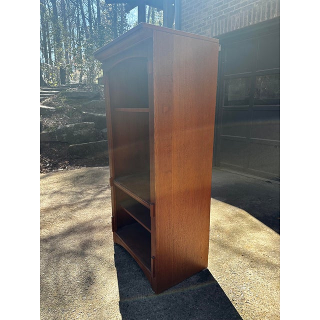 Mid-Century Modern Late 20th Century Hardwood Bookshelf For Sale - Image 3 of 5