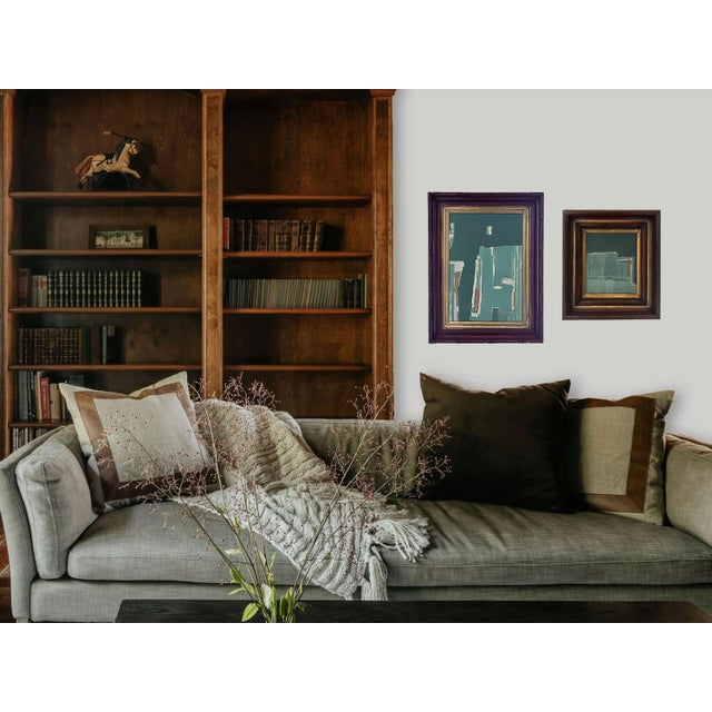 Step into a world where deep forest meets quiet stillness. "Cabin Fern V" is a striking original abstract painting...