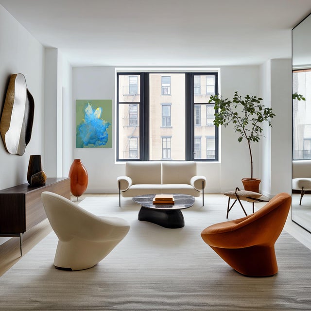 Textile Whispers of Wild - Minimalist Earth Tone Abstract Contemporary Original Artwork by Clara Berta For Sale - Image 7 of 9