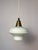 Pendant Lamp in Opal Glass & Brass, Denmark, 1960s, Brass & Glass For Sale - Image 11 of 11