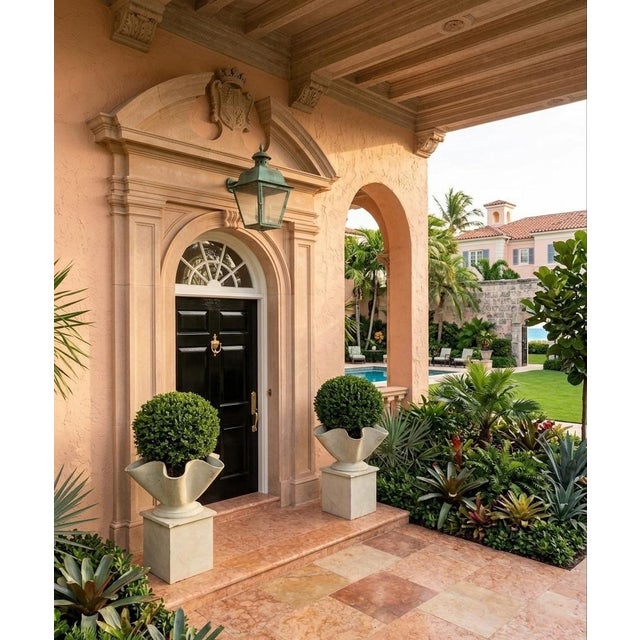 Pair of 1990s Cast Iron Planter on Base Inspired by Willy Guhl For Sale In West Palm - Image 6 of 7