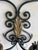 Wrought Iron Wall Sconces with Gilt Leaf Motifs, Set of 2 For Sale - Image 4 of 8