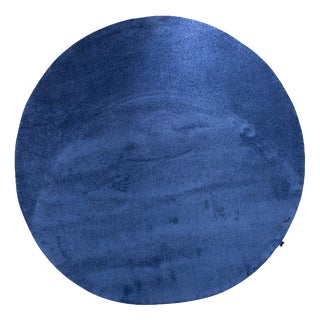Fabric Smoozy Rug in Deep Blue For Sale