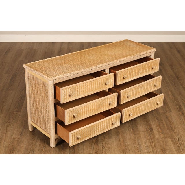 Henry Link Lexington Henry Link Wicker Double Dresser For Sale - Image 4 of 18