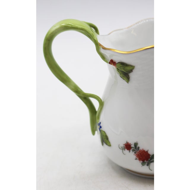 Vintage Herend Printemps Pattern Porcelain Cream Jug For Sale In Raleigh - Image 6 of 11