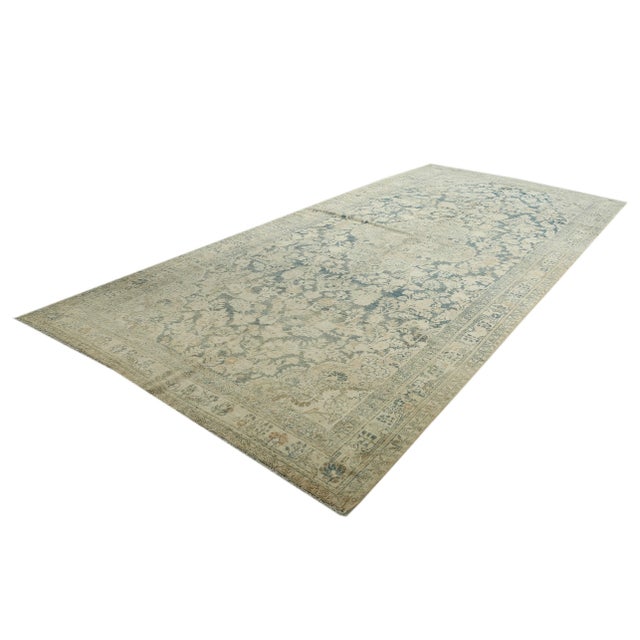 Traditional Mid 20th Century Oversized Washed Out Vintage Tabriz Rug For Sale - Image 3 of 7